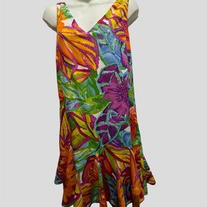 - Lauren Ralph Lauren size 6P georgette floral sleeveless dress